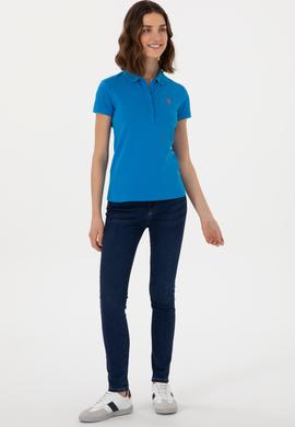 Kadın Saks Tişört - 50280070056