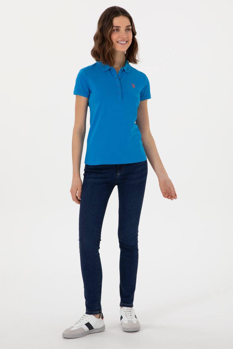 Kadın Saks Tişört - 50280070056