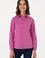 Kadın Fuşya Uzun Kollu Basic Gömlek
