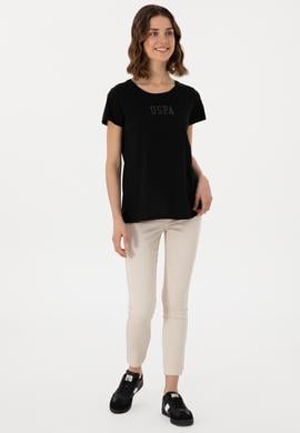 Kadın Siyah Tişört - 50297454055