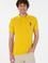 Erkek Slim Fit Polo Yaka Sarı Basic Tişört