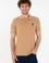 Erkek Slim Fit Polo Yaka Camel Basic Tişört