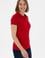 Kadın Kırmızı Basic Polo Yaka Tişört