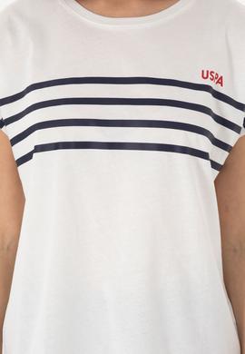 Kadın Ekru Bisiklet Yaka Tişört - 50305823042