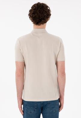 Erkek Slim Fit Polo Yaka Taş Basic Tişört - 50305929088