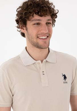 Erkek Slim Fit Polo Yaka Taş Basic Tişört - 50305929088