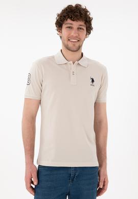 Erkek Slim Fit Polo Yaka Taş Basic Tişört - 50305929088