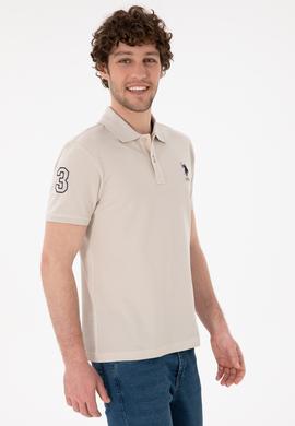 Erkek Slim Fit Polo Yaka Taş Basic Tişört - 50305929088