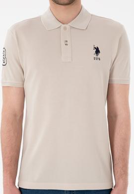 Erkek Slim Fit Polo Yaka Taş Basic Tişört - 50305929088