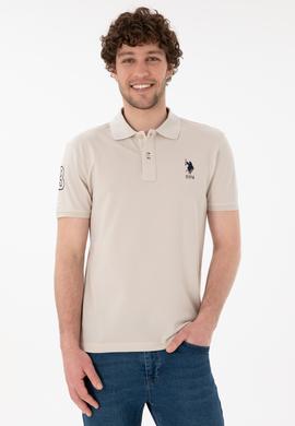 Erkek Slim Fit Polo Yaka Taş Basic Tişört - 50305929088