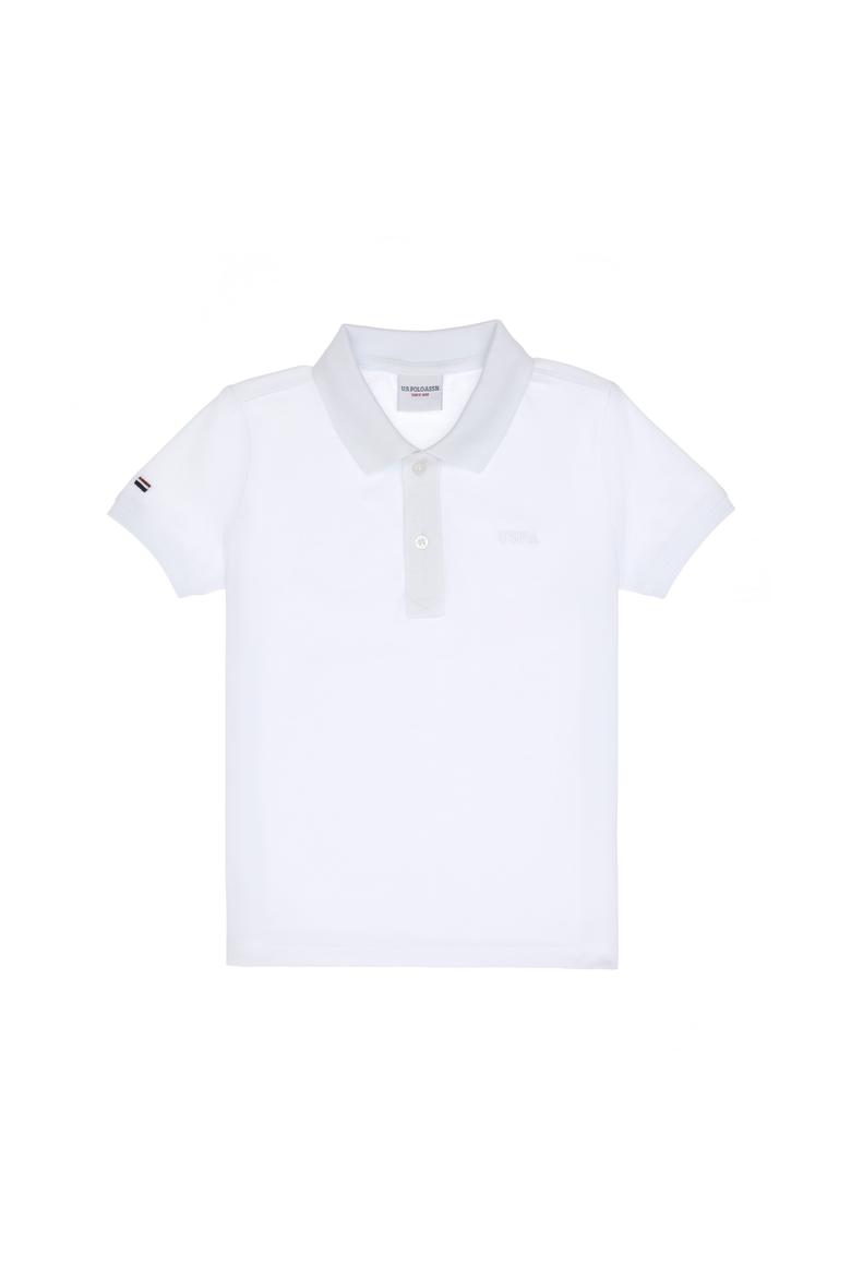 Erkek Çocuk Beyaz Basic Tişört - 50306495005