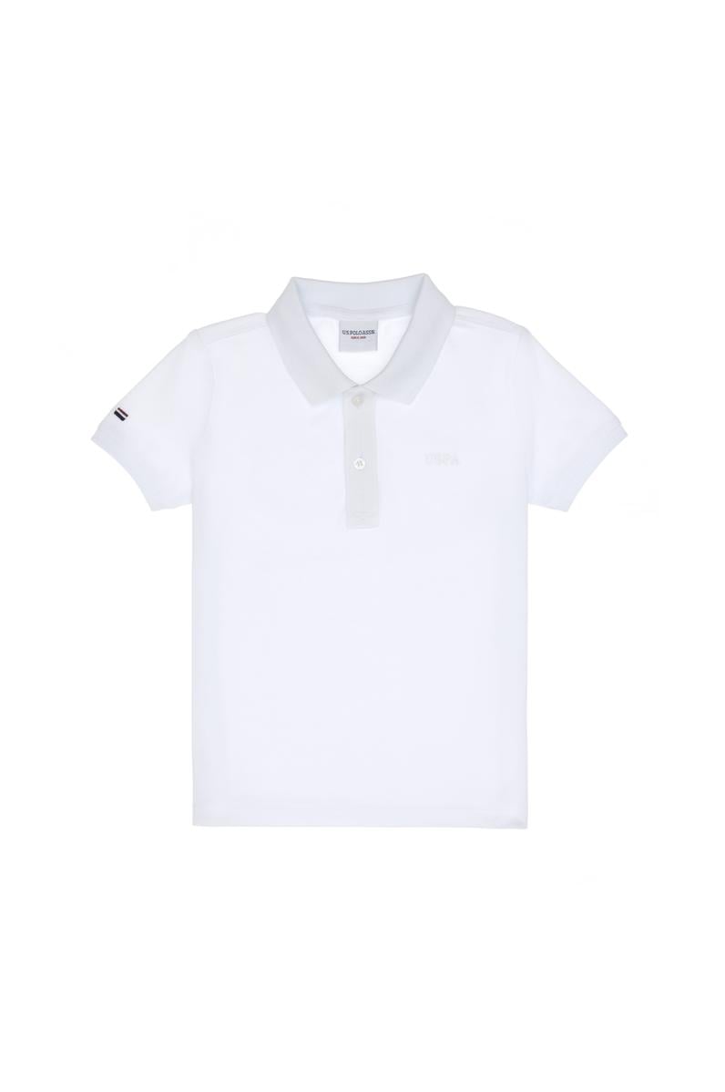 Erkek Çocuk Beyaz Basic Tişört