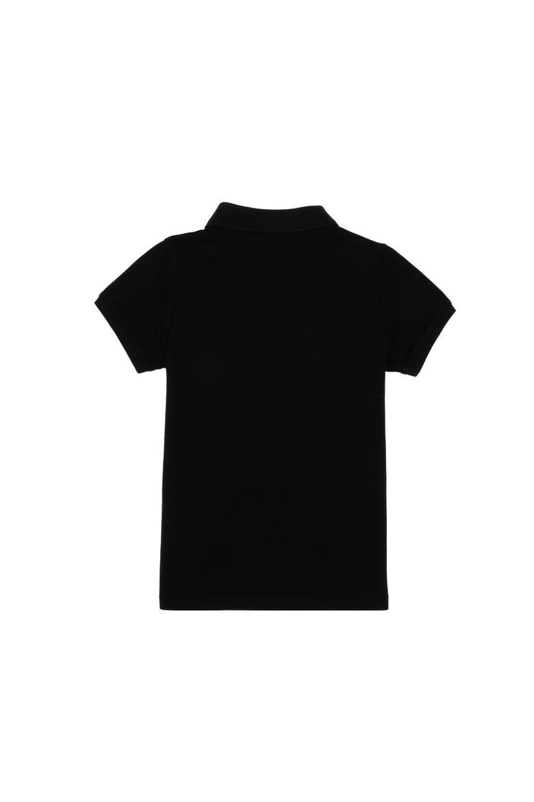 Erkek Çocuk Siyah Basic Polo Yaka Tişört - 50306484019