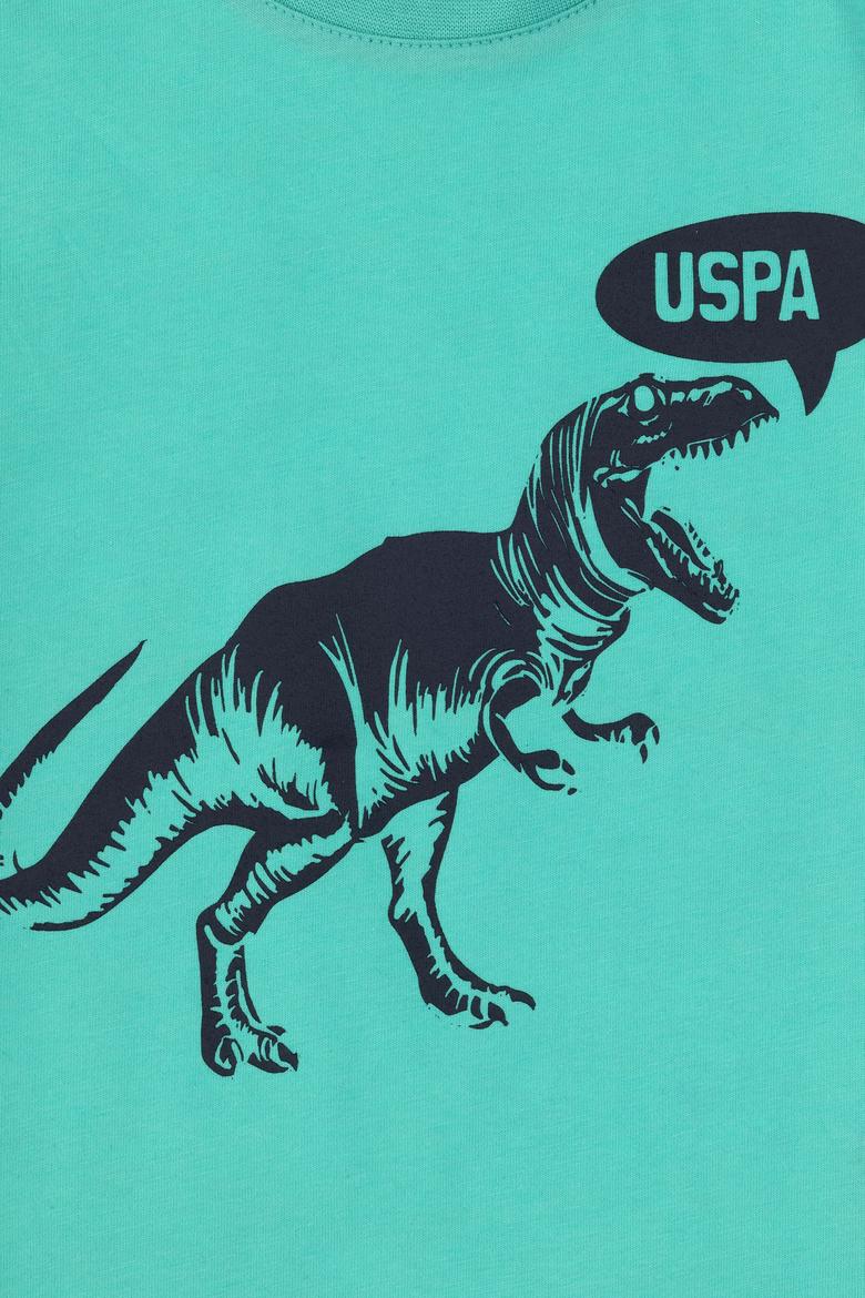 Erkek Çocuk Mint Bisiklet Yaka Tişört - 50307200001