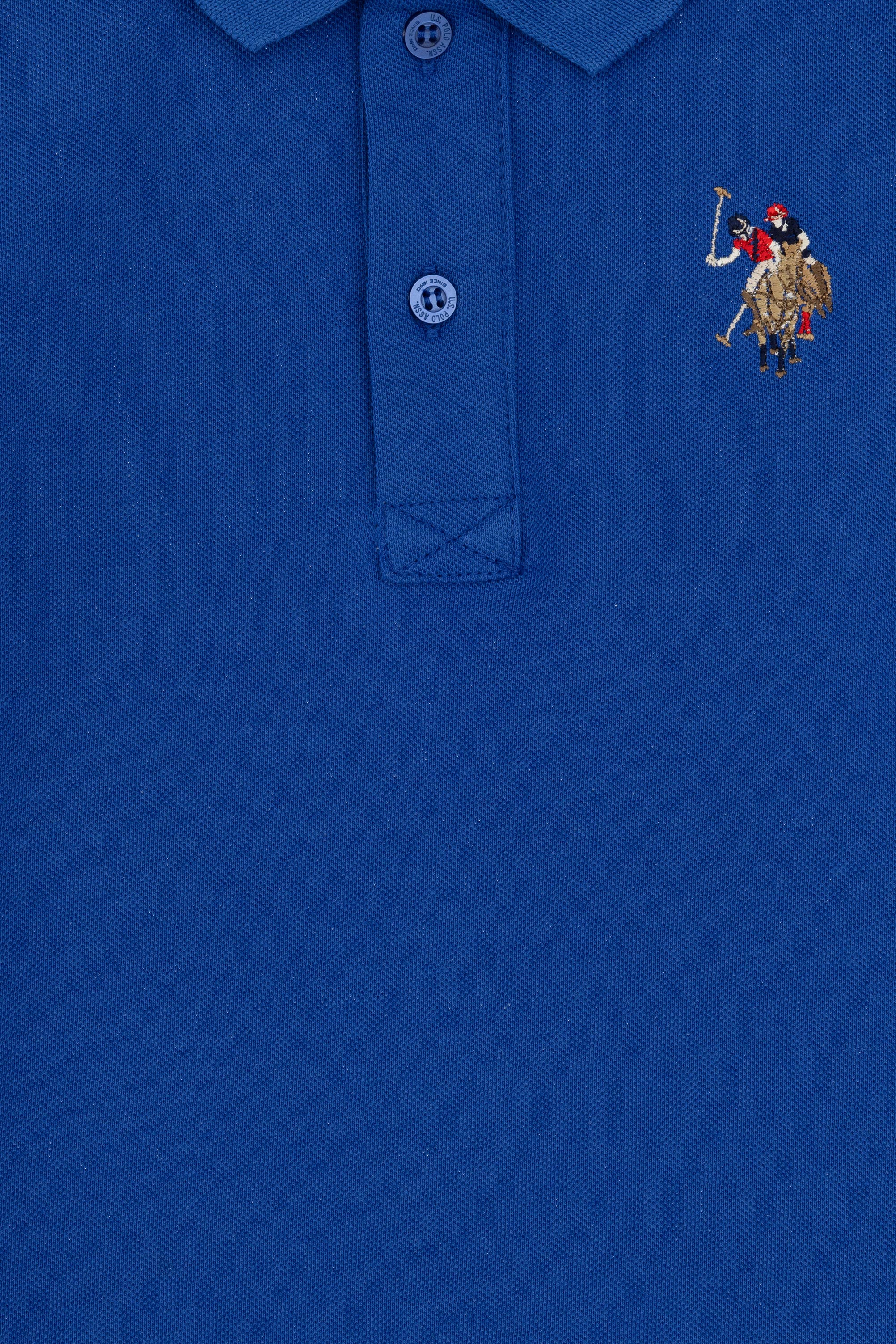 Erkek Çocuk Saks Basic Polo Yaka Tişört - Image 3