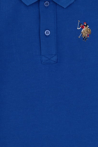 Erkek Çocuk Saks Basic Polo Yaka Tişört