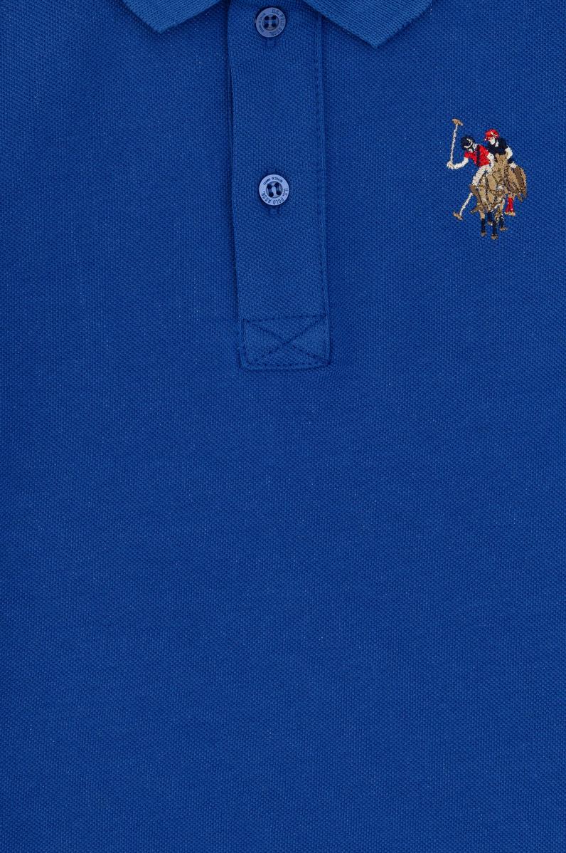 Erkek Çocuk Saks Basic Polo Yaka Tişört