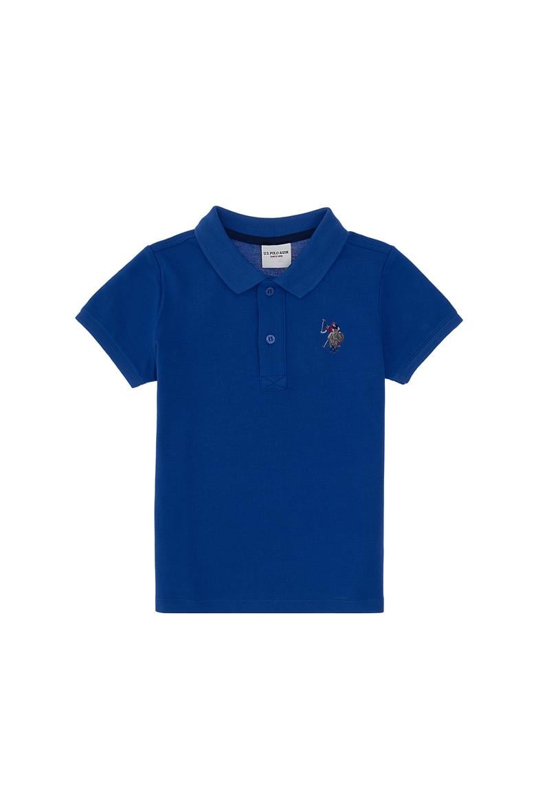 Erkek Çocuk Saks Basic Polo Yaka Tişört