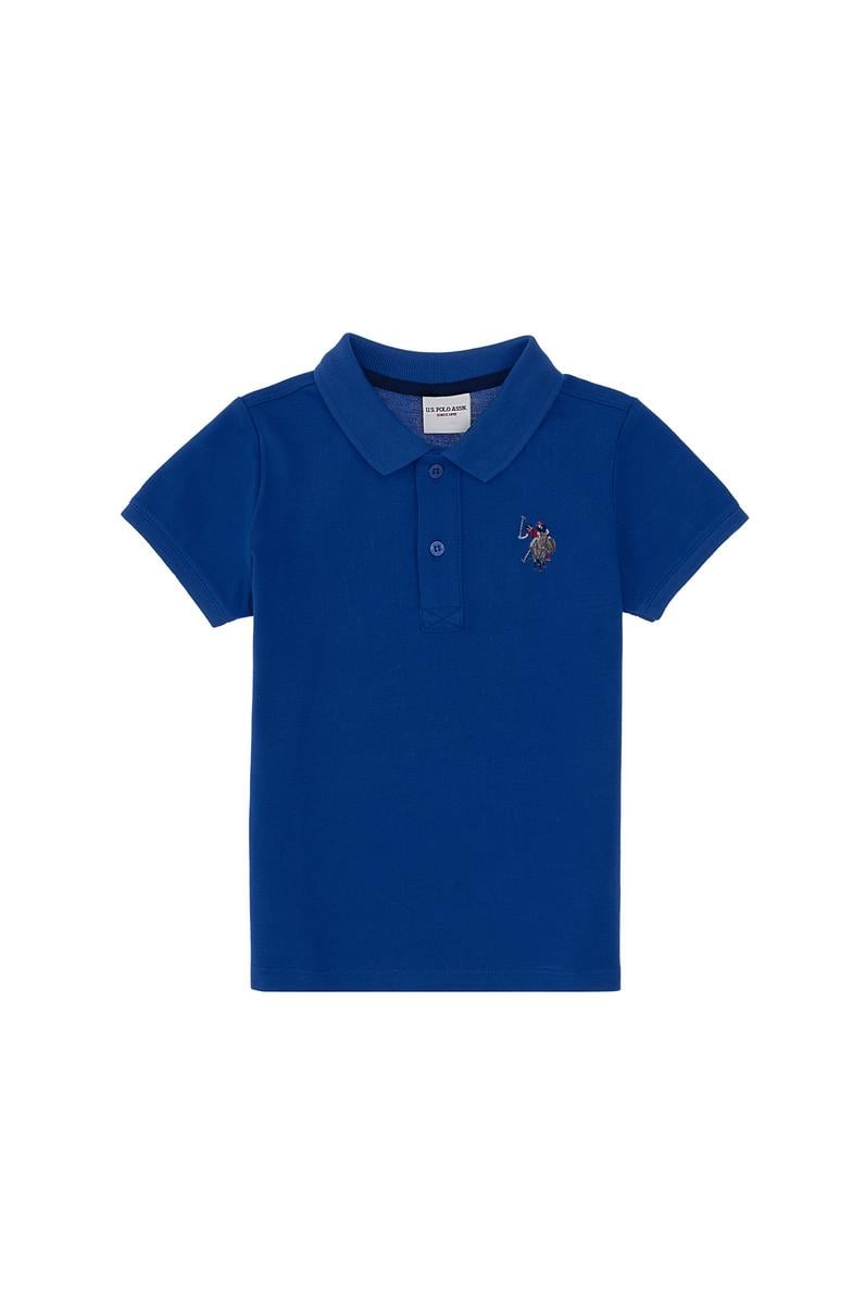 Erkek Çocuk Saks Basic Polo Yaka Tişört