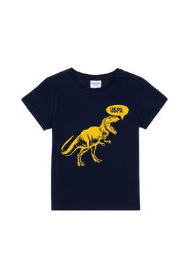 Erkek Çocuk Lacivert Bisiklet Yaka Tişört - 50307200026