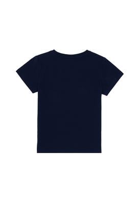 Erkek Çocuk Lacivert Bisiklet Yaka Tişört - 50307200026