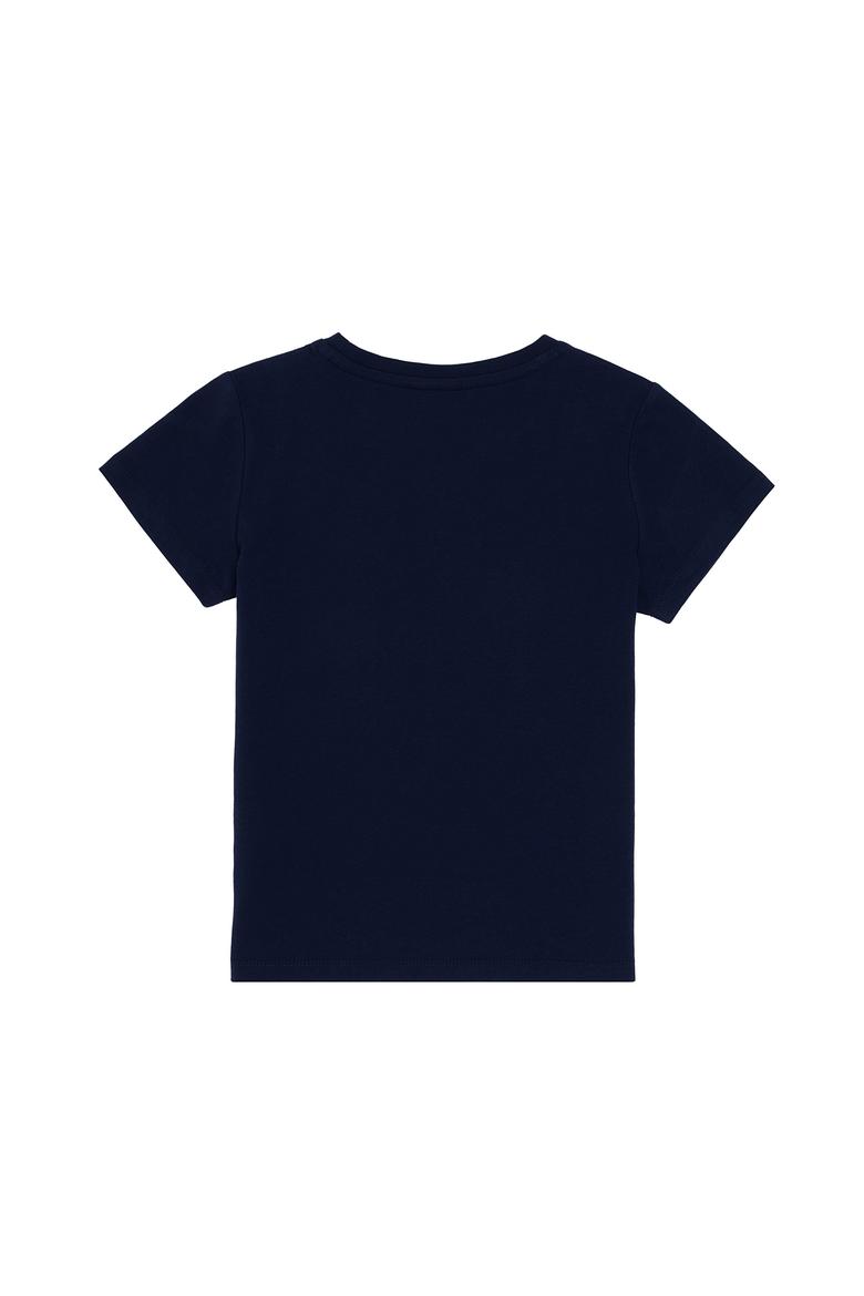 Erkek Çocuk Lacivert Bisiklet Yaka Tişört - 50307200026