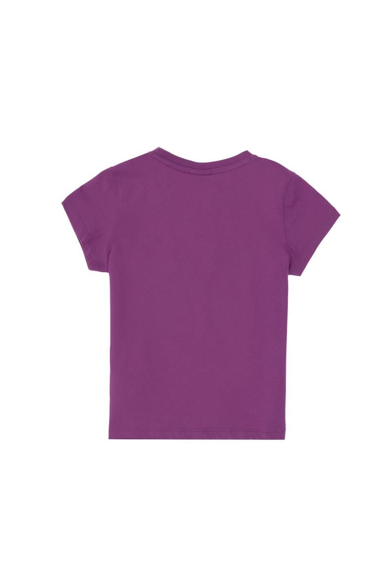 Erkek Çocuk Menekşe Basic Bisiklet Yaka Tişört - 50306548069