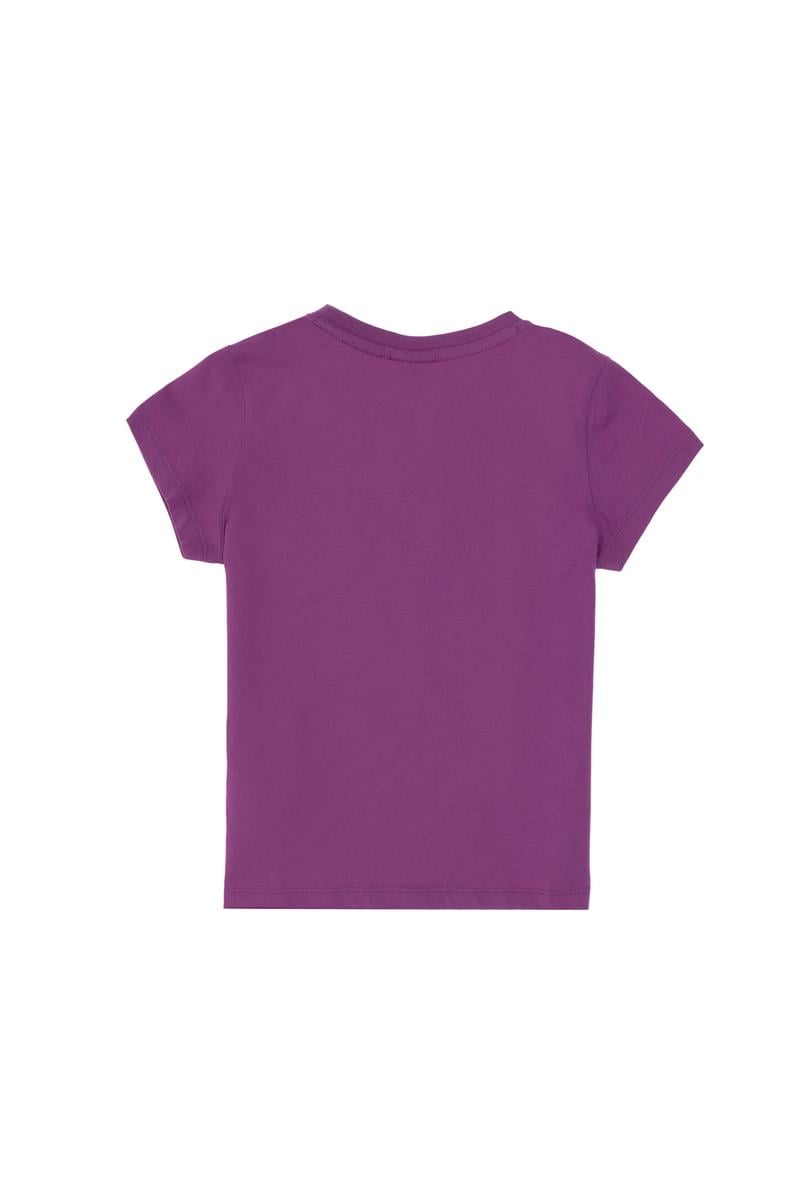 Erkek Çocuk Menekşe Basic Bisiklet Yaka Tişört