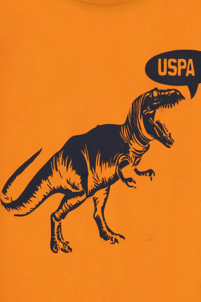 Erkek Çocuk Turuncu Bisiklet Yaka Tişört - 50307200058