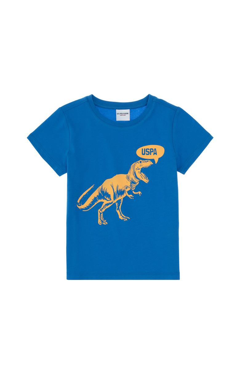 Erkek Çocuk Kobalt Bisiklet Yaka Tişört