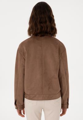 Kadın Vizon Deri Ceket - 50307409002