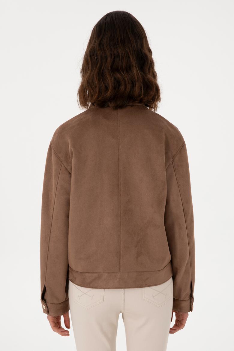 Kadın Vizon Deri Ceket - 50307409002