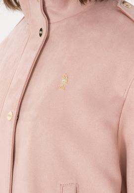 Kadın Açık Pembe Deri Ceket - 50307410009