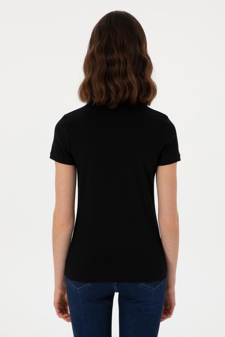 Kadın Siyah Tişört - 50280070025