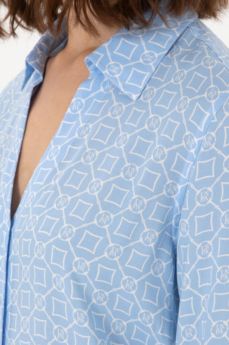 Kadın Açık Mavi Uzun Kollu Gömlek