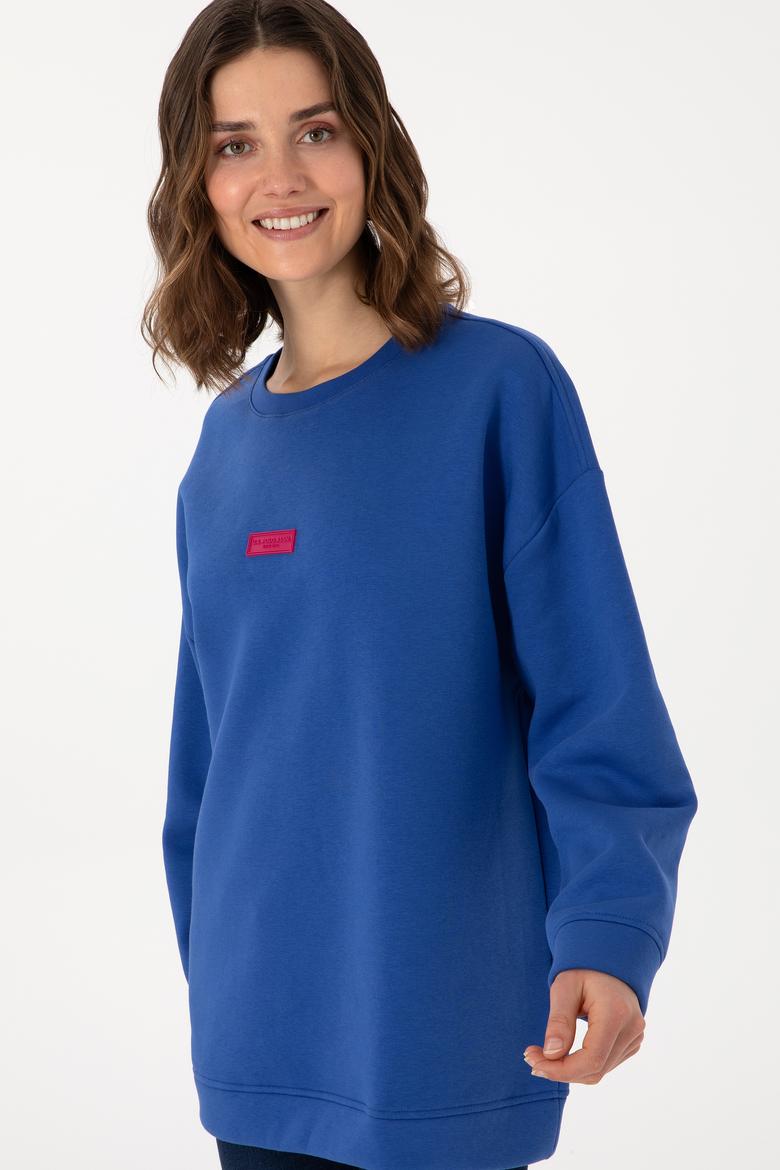 Kadın Saks Sweatshirt - 50294221017