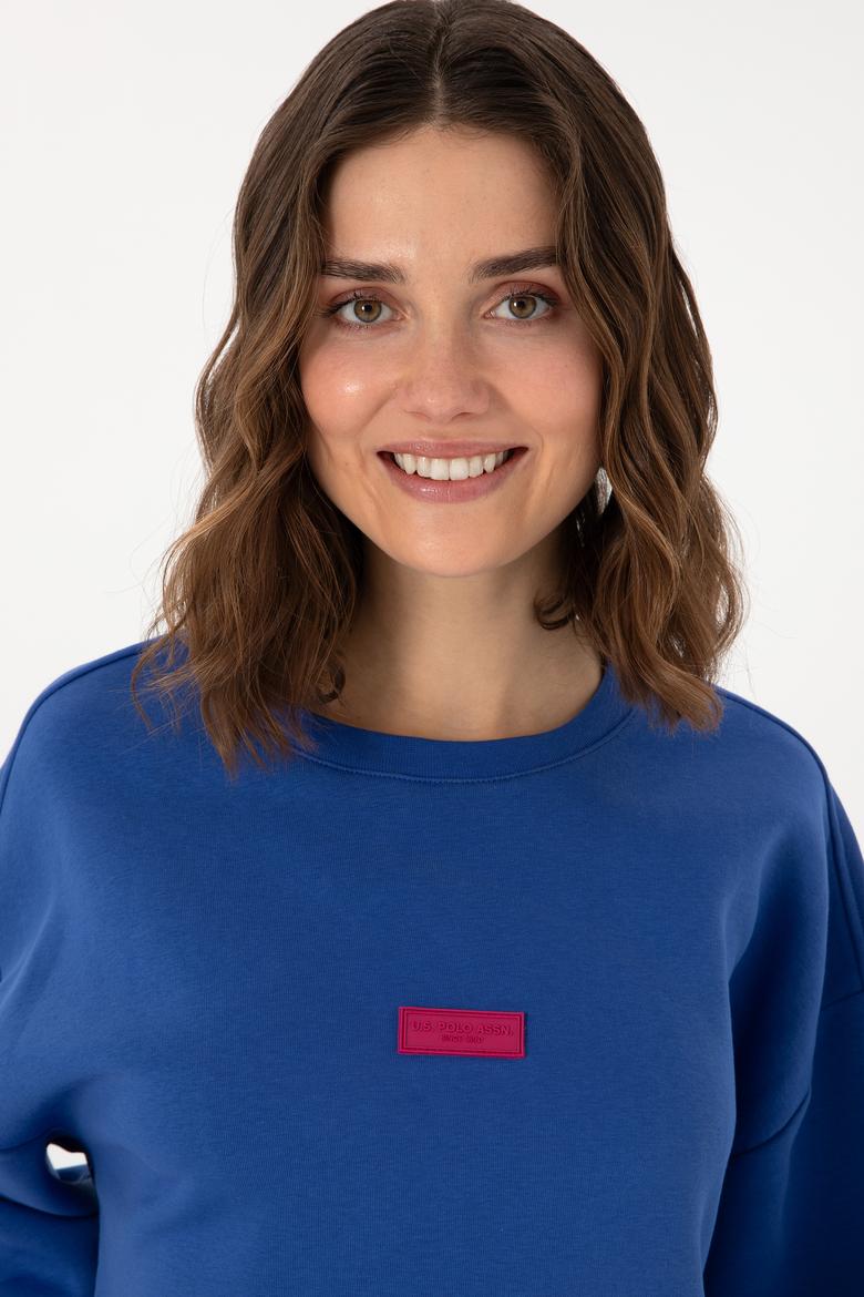 Kadın Saks Sweatshirt - 50294221017