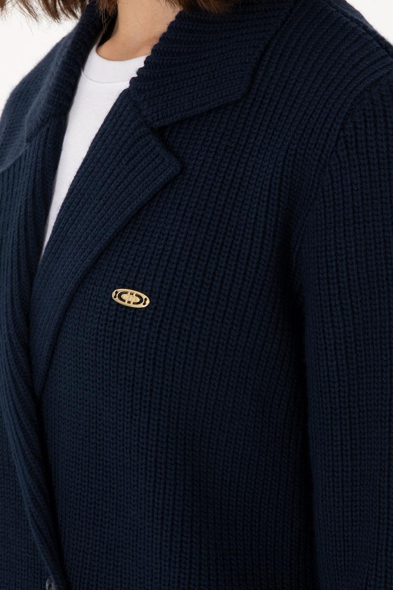 Kadın Lacivert Triko Hırka - 50293027006