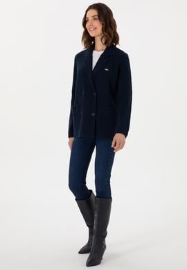 Kadın Lacivert Triko Hırka - 50293027006