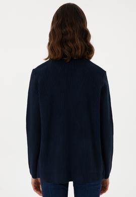 Kadın Lacivert Triko Hırka - 50293027006