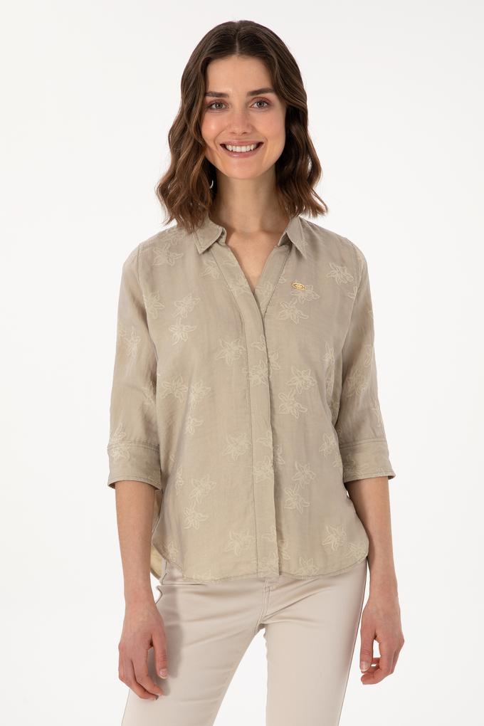 Kadın Taş Uzun Kollu Gömlek