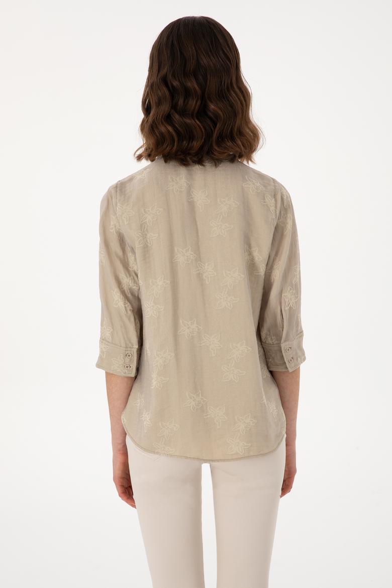 Kadın Taş Uzun Kollu Gömlek - 50299438010