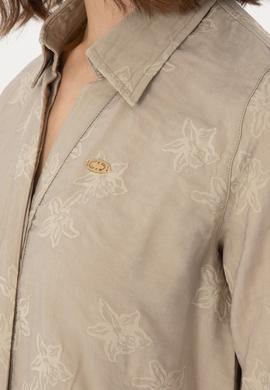 Kadın Taş Uzun Kollu Gömlek - 50299438010