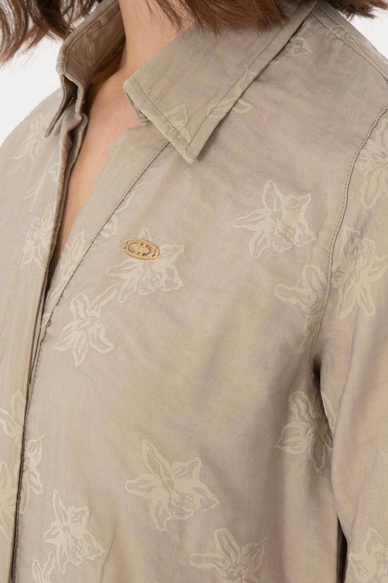 Kadın Taş Uzun Kollu Gömlek - 50299438010