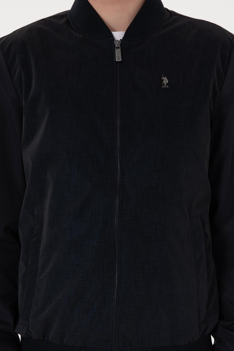 Erkek Lacivert Deri Ceket - 50307340009