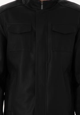 Erkek Siyah Deri Ceket - 50307417007