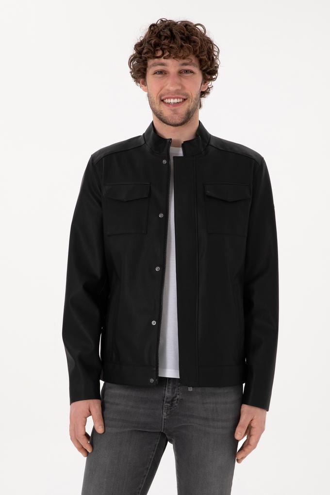 Erkek Siyah Deri Ceket