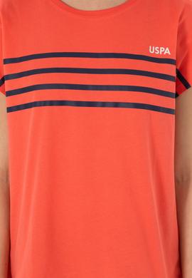 Kadın Nar Çiçeği Bisiklet Yaka Tişört - 50305823035