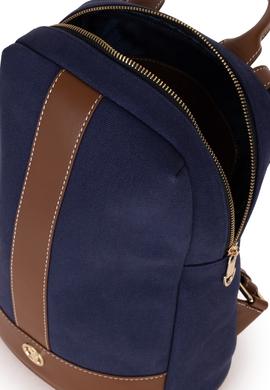 Kadın Lacivert Kanvas Sırt Çantası - 50300291003