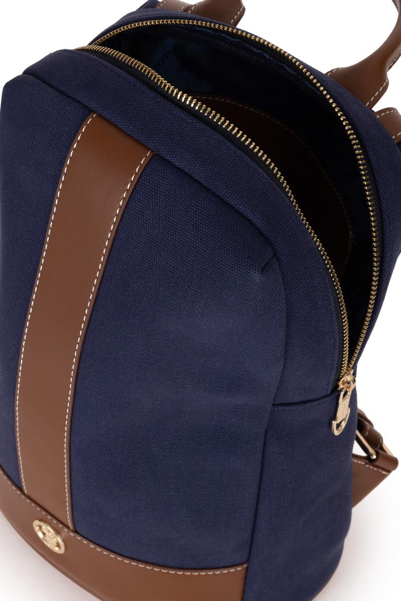 Kadın Lacivert Kanvas Sırt Çantası - 50300291003